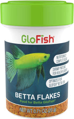 GloFish Betta Flakes Tropical Fish Food, 0.71 oz.