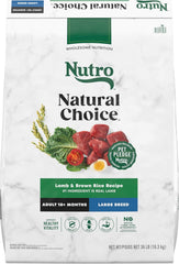 Nutro Natural Choice Adult Large Breed Dry Dog Food, Lamb and Brown Rice Recipe 36 lbs.