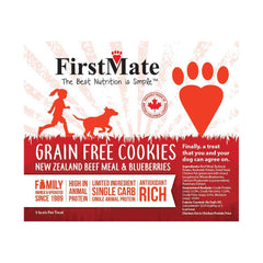 FirstMate Bulk Beef with Blueberry Treats for Dogs 10lbs