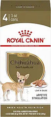 Royal Canin Breed Health Nutrition Chihuahua Adult Loaf in Sauce Wet Dog Food, 3 oz can (4-pack)