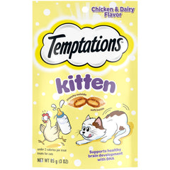 Temptations Chicken and Dairy Flavor Crunchy and Soft Kitten Treats 1ea/3 oz