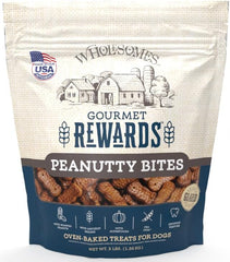 Wholesomes Gourmet Rewards Biscuit Dog Treats Peanutty Bites