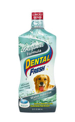 Dental Fresh Water Additive for Dogs, Original Formula, Dog Breath Freshener and Dog Teeth Cleaning for Dog Dental Care– Add to Water