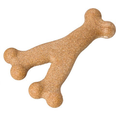 SPOT Bam-Bones Wishbone - Made with Strong Bamboo Fiber, Durable Long Lasting Dog Chew for Light to Moderate Chewers, Great Toy for Adult Dogs & Teething Puppies Under 50lbs, Chicken Flavor