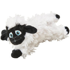 SPOT Baa Baa Black Sheep Plush Dog Toy - Cute and Cuddly Fleece Toy with Squeaker, Black and White Lamb