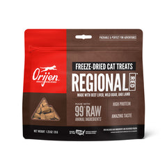 ORIJEN Regional RED Freeze Dried Cat Treats, Grain Free Treats for Cats, WholePrey Ingredients, 1.25oz