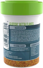 GloFish Betta Flakes Tropical Fish Food, 0.71 oz.