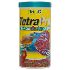 TetraPro Tropical Color Crisps, Fish Food With Natural Color Enhancers, Tropical Fish Food