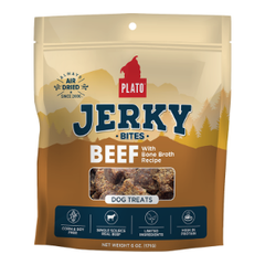 PLATO DOG JERKY BITES BEEF 6OZ
