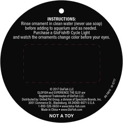 GloFish Plant Aquarium Décor, Green and Pink Large, Fluorescent Under Blue LED Light