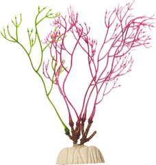 GloFish Red Algae Plant Aquarium Décor, Red Small, Fluorescent Under Blue LED Light