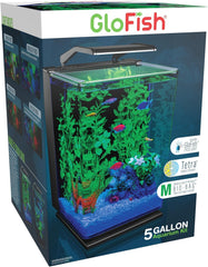 GloFish Aquarium Kit Fish Tank with LED Lighting and Filtration Included