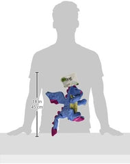 goDog Bubble Plush Dragons Squeaky Dog Toy, Chew Guard Technology - Periwinkle