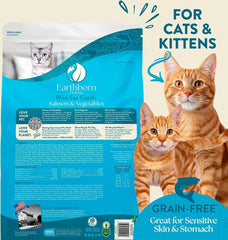 Earthborn Holistic Wild Sea Catch - Grain Free Dry Cat Food Salmon and Vegetables