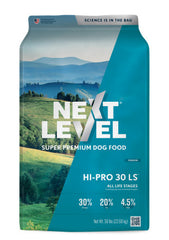 Next Level Super Premium Dog Food – HI-PRO 30 LS™ – Dry Kibble for Dogs for All Life Stages All Breeds – 30% Protein, Gluten Free Grains - High Energy and Active Dogs & Puppies