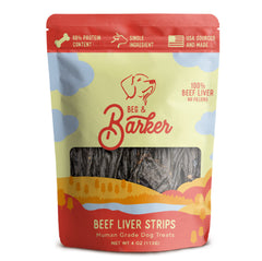 Beg & Barker Beef Liver Jerky for Dogs - Dog Training Treats - Natural Dog Treats Made in The USA - Grain Free, Diabetic-Friendly, High Protein, Sugar-Free