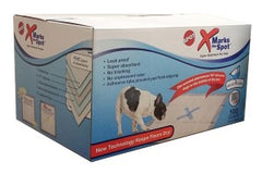 SPOT X Marks The Spot Extra Absorbent Puppy Pads with Adhesive Strips & Pheromones – Attracts Dogs to Center for Training & Potty