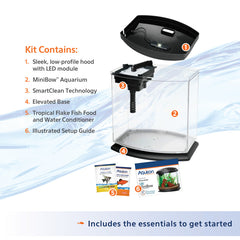 Aqueon LED MiniBow™ Kit with SmartClean™ Technology