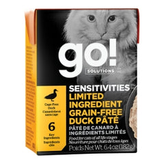 Go! Solutions Sensitivities Limited Ingredient, Grain-Free Dry Cat Food, Duck Recipe for Sensitive Stomach