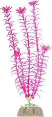 GloFish Fluorescent Plant, Blue Small, Aquarium Décor, Fluoresces Under Blue LEDs