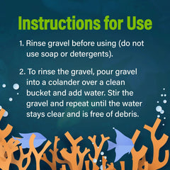 GloFish aquarium Gravel 5 Pounds, White, Complements GloFish Tanks (29022)