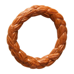 Bam-Bone Braid Ring Dog Toy Hickory