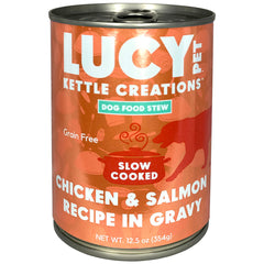 Lucy Pet Products Kettle Creations Chicken And Salmon In Gravy Dog Food Chicken & Salmon, 12pk/12.5 oz