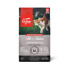 ORIJEN Fit and Trim Dry Cat Food, Grain Free Cat Food for Adult Cats, with WholePrey Ingredients