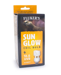 Fluker’s Sun Glow 10.0 UVB Fluorescent Coil Bulb for Desert Reptiles, Reptile Heat Light Stimulates Natural Synthesis of Vitamin D in Captive Reptiles