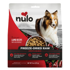 Nulo Freeze-Dried Raw Lamb Recipe with Raspberries Complete and Balanced Dry Dog Food Kibble