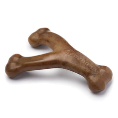 Benebone Wishbone Durable Dog Chew Toy for Aggressive Chewers, Made in USA, Real Bacon Flavor