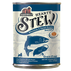 Redbarn, Hearty Stew Whitefish & Sweet Potato Recipe in Pumpkin Gravy Canned Dog Food, 16 Ounce