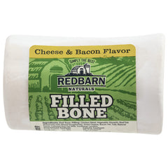 Redbarn Cheese & Bacon Flavor Naturals Filled Bone Dog Chews, Small, Made in The USA