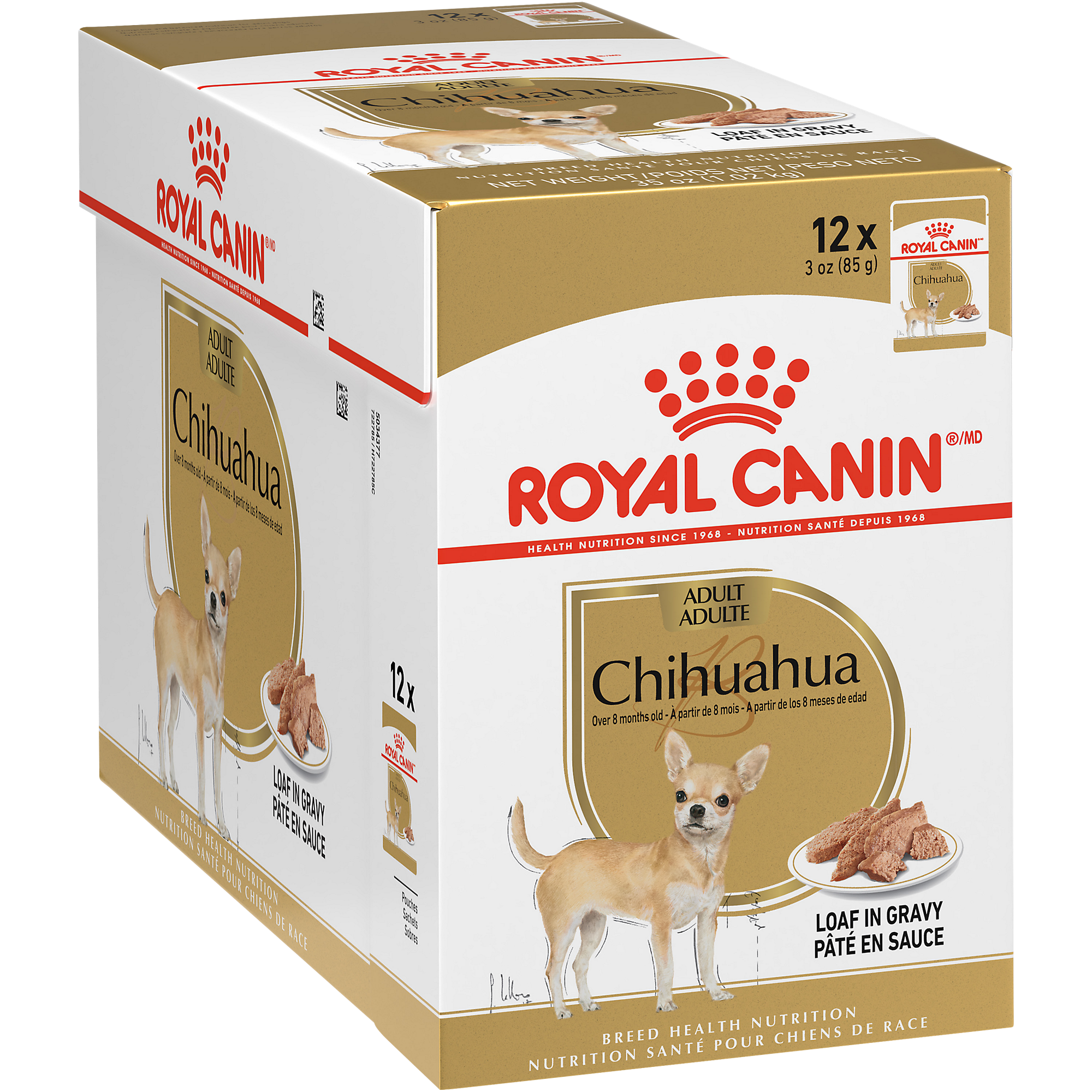 Royal Canin® Breed Health Nutrition® Chihuahua Loaf In Gravy Pouch Dog Food, 3 oz, 12-pack