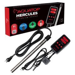 Aquatop Hercules Titanium Heater with Digital Controller – for 300-Gallon Tanks – Adjustable Temperature – for Fresh & Saltwater Aquariums
