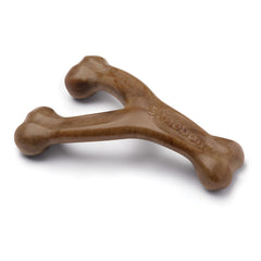 Benebone Wishbone Durable Dog Chew Toy for Aggressive Chewers, Made in USA, Real Bacon Flavor