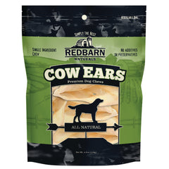 Redbarn Premium All-Natural Cow Ear for Dogs - Slow Roasted Single Ingredient Rawhide Alternative Chew Treat for Aggressive Chewers