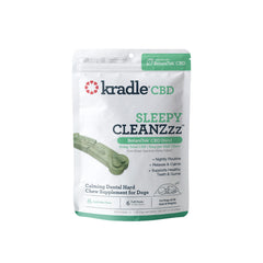 Kradle CBD Sleepy CLEANZzz Chew Hard Dental Chews 60mg, Fresh Mint