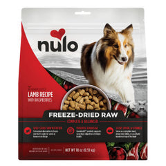 Nulo Freeze-Dried Raw Lamb Recipe with Raspberries Complete and Balanced Dry Dog Food Kibble