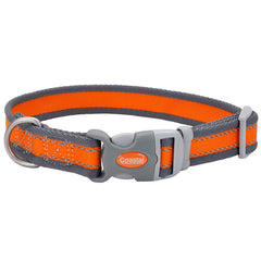 Coastal Pet - Pro - Reflective Adjustable Dog Collar, Bright Orange with Grey