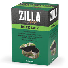 Zilla Pet Terrarium Rock Lair, Reptile Hide for Lizards, Snakes and More, Large