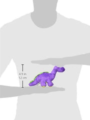 goDog Just For Me Bruto with Chew Guard Technology Plush Dog Toy, Purple