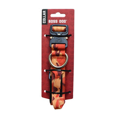Boss Dog Tactical Adjustable Collar, Orange Camo