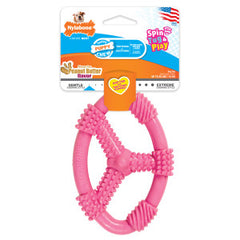 Nylabone Spin Tug & Play Puppy Chew Toy for Teething - Puppy Supplies - Peanut Butter Flavor