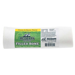 Redbarn Cheese & Bacon Flavor Naturals Filled Bone Dog Chews, Small, Made in The USA