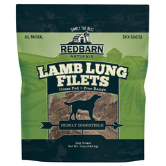 Redbarn Pet Products All-Natural Lamb Lung Filets for Dogs - Premium Grain-Free Single Ingredient Dental Treats - Made in USA with No Artificial Ingredients