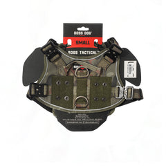 Boss Dog Tactical Harness, Green Camo