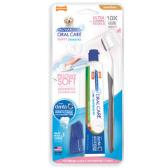 Nylabone Advanced Oral Care Puppy Dental Kit with Pillowy Soft-Bristle Toothbrush