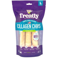 Treatly Collagen Chew Rolls Dog Treats Natural