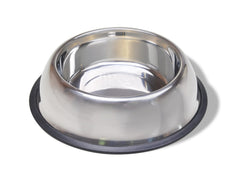 Van Ness Pets Medium Non Tip Stainless Steel Dog Bowl, Food and Water Dish, Wide Base Prevents Spills